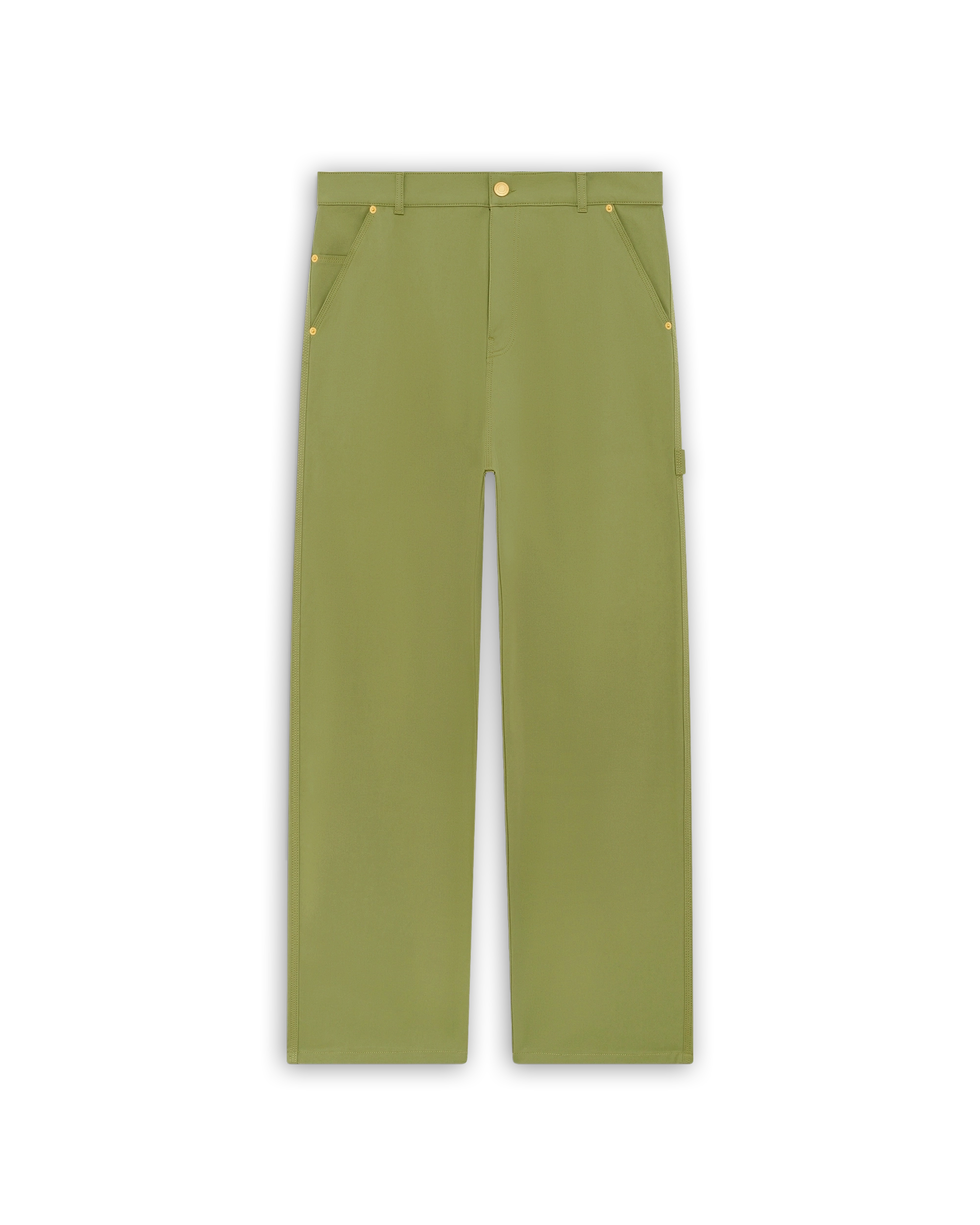 Green baggy cotton pants – Drôle de Monsieur