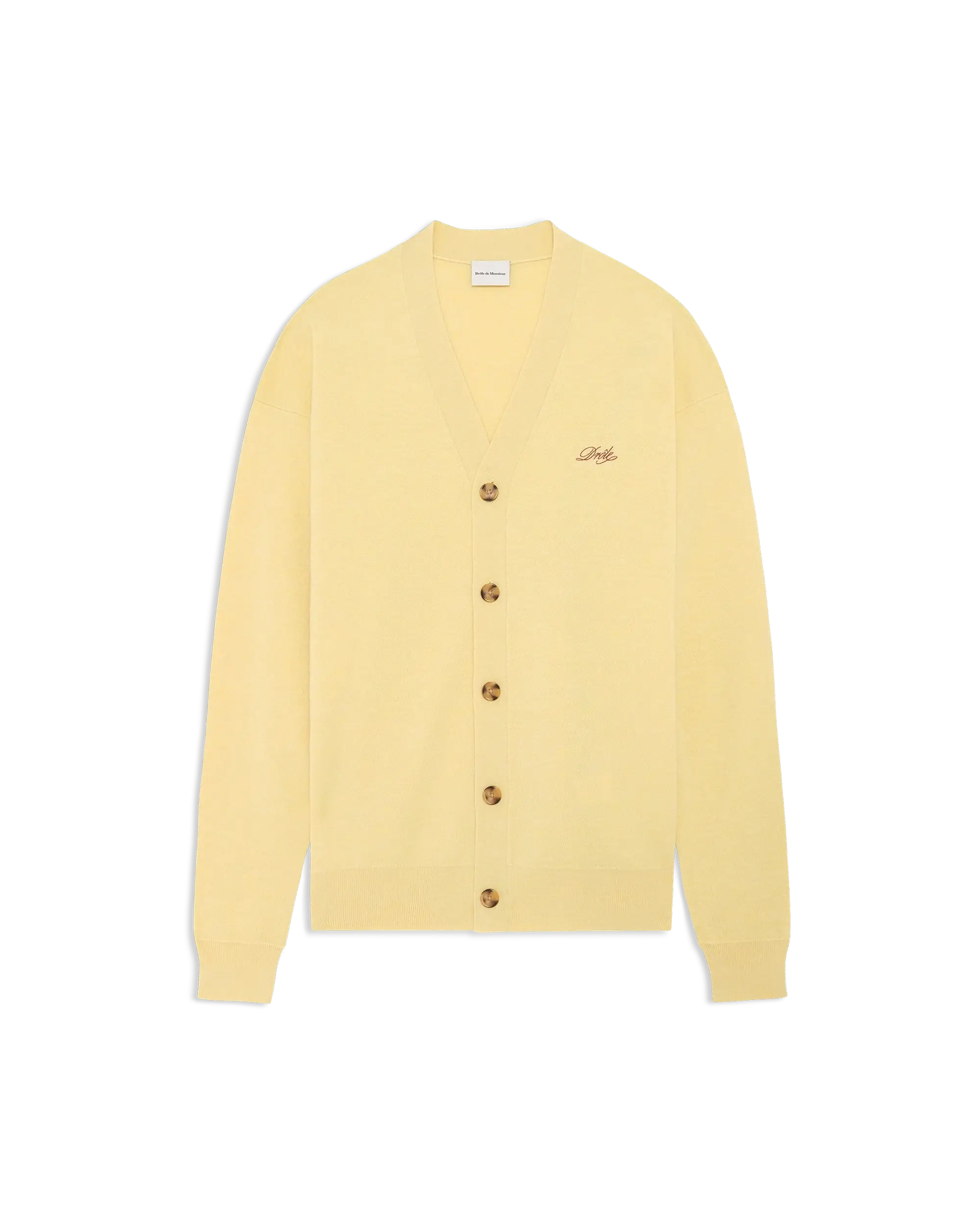 Cardigan in yellow wool – Drôle de Monsieur
