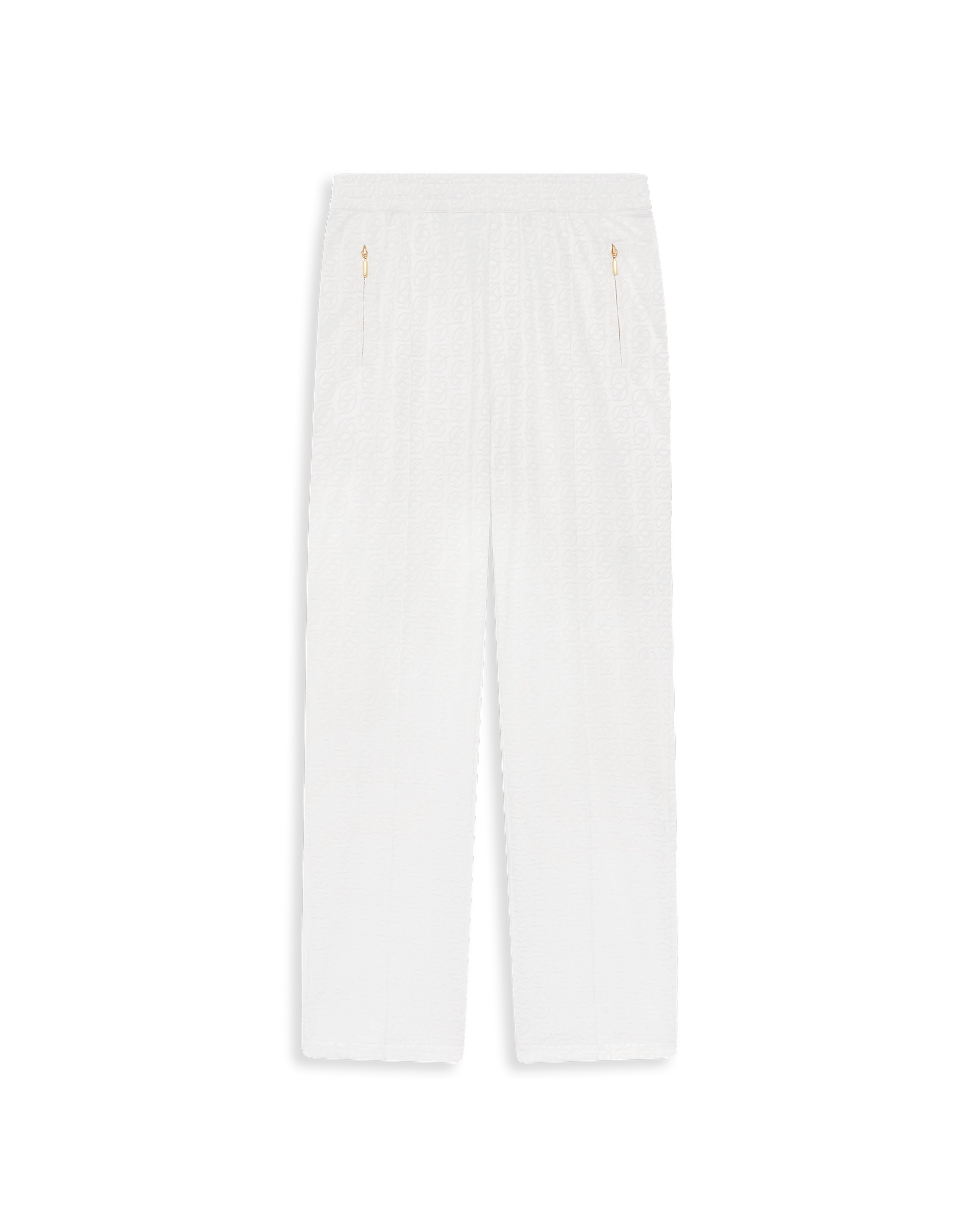 White monogram tracksuit bottoms – Drôle de Monsieur