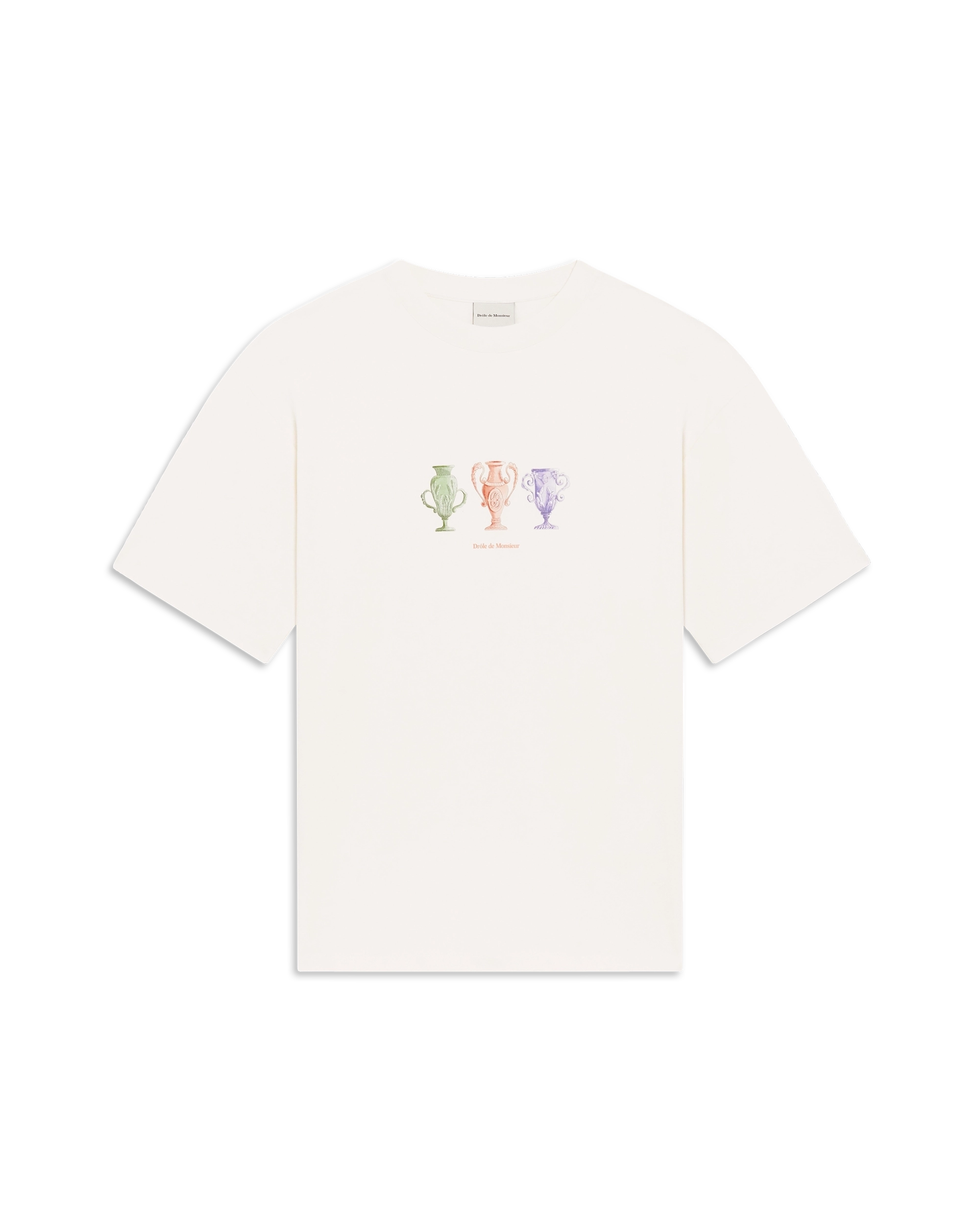 【最終値下げ】drole de monsieur Signature drôle white cotton t-shirt – Drôle de Monsieur