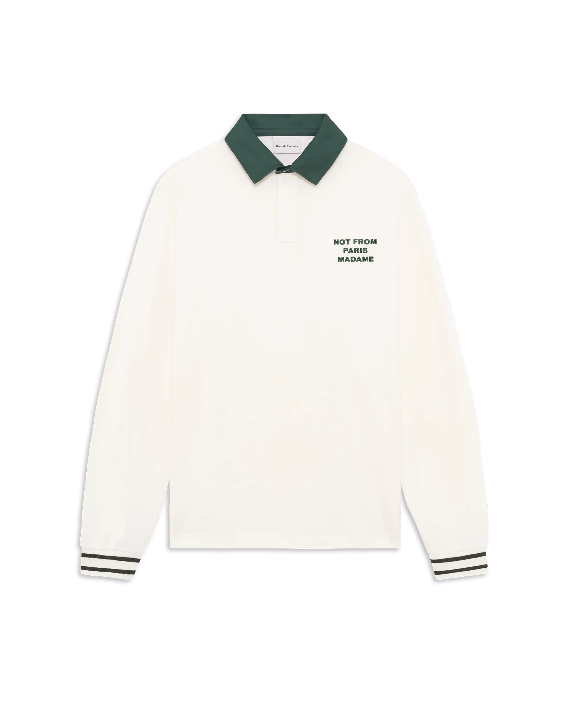 Slogan Longsleeve Polo – Drôle de Monsieur