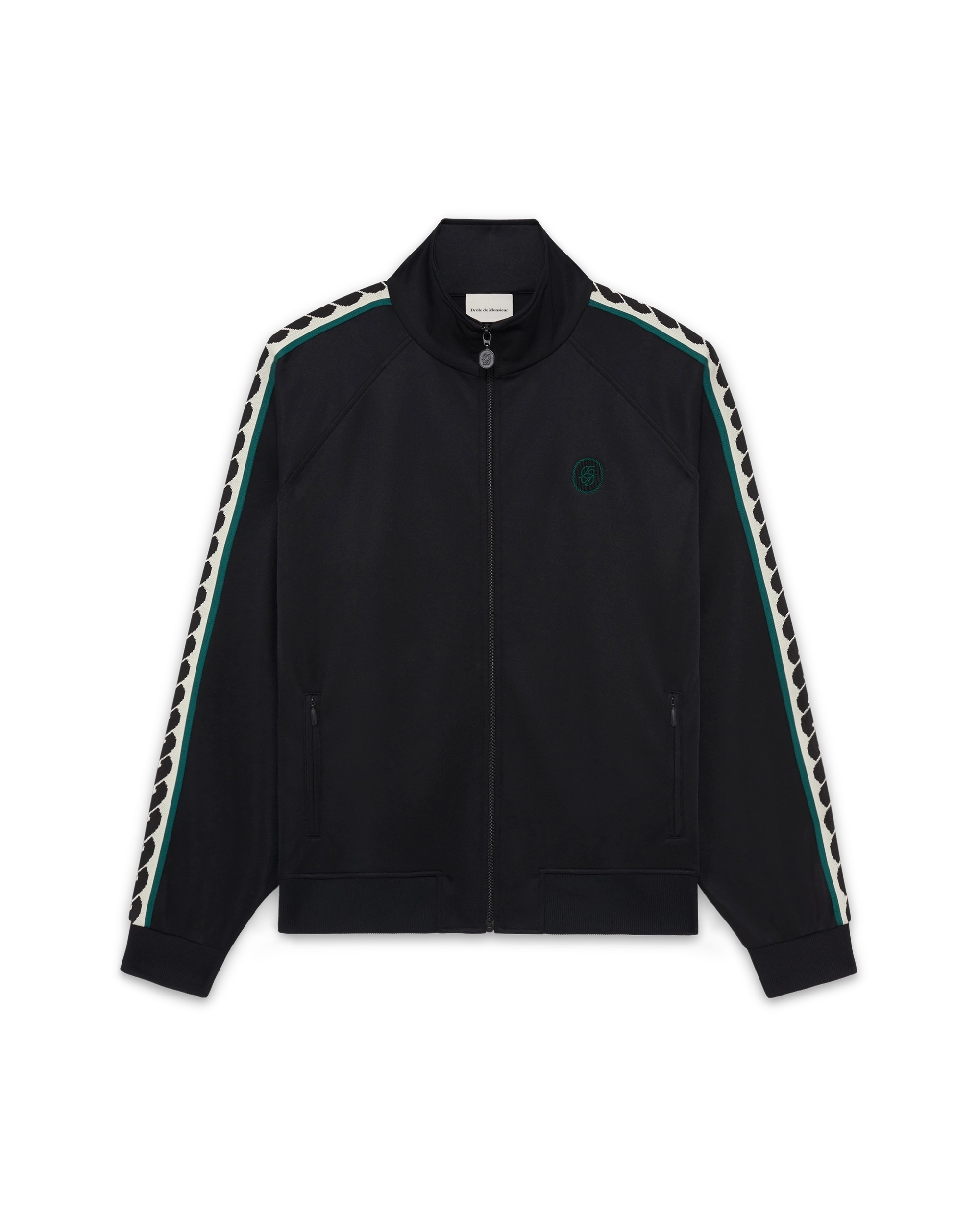 Black tracksuit mirrored d jacket – Drôle de Monsieur