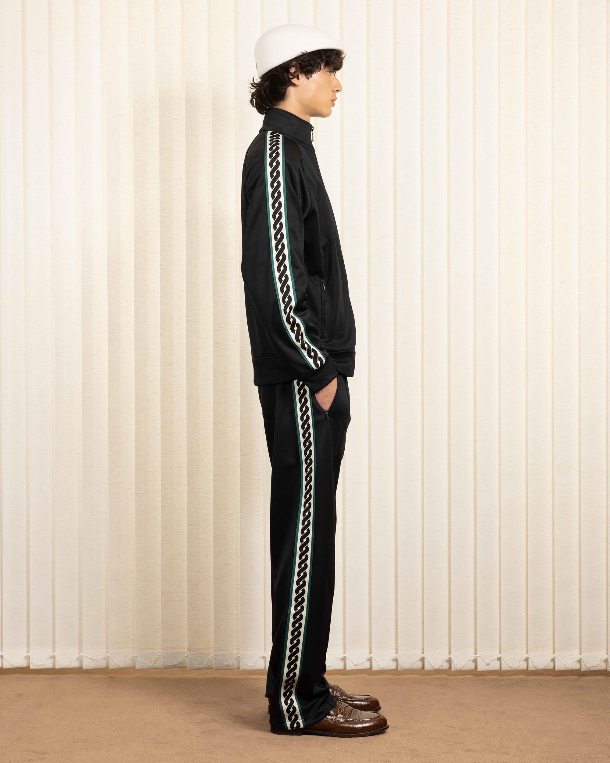 Sweatpants with side mirrored d stripe – Drôle de Monsieur