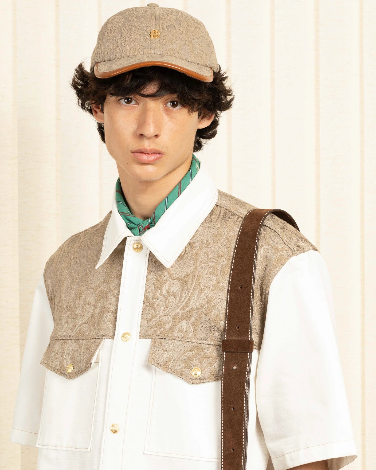 【THE MOZZ】[Premium] Rooney Embroidery One Piece White Cotton Embroidered Shirt