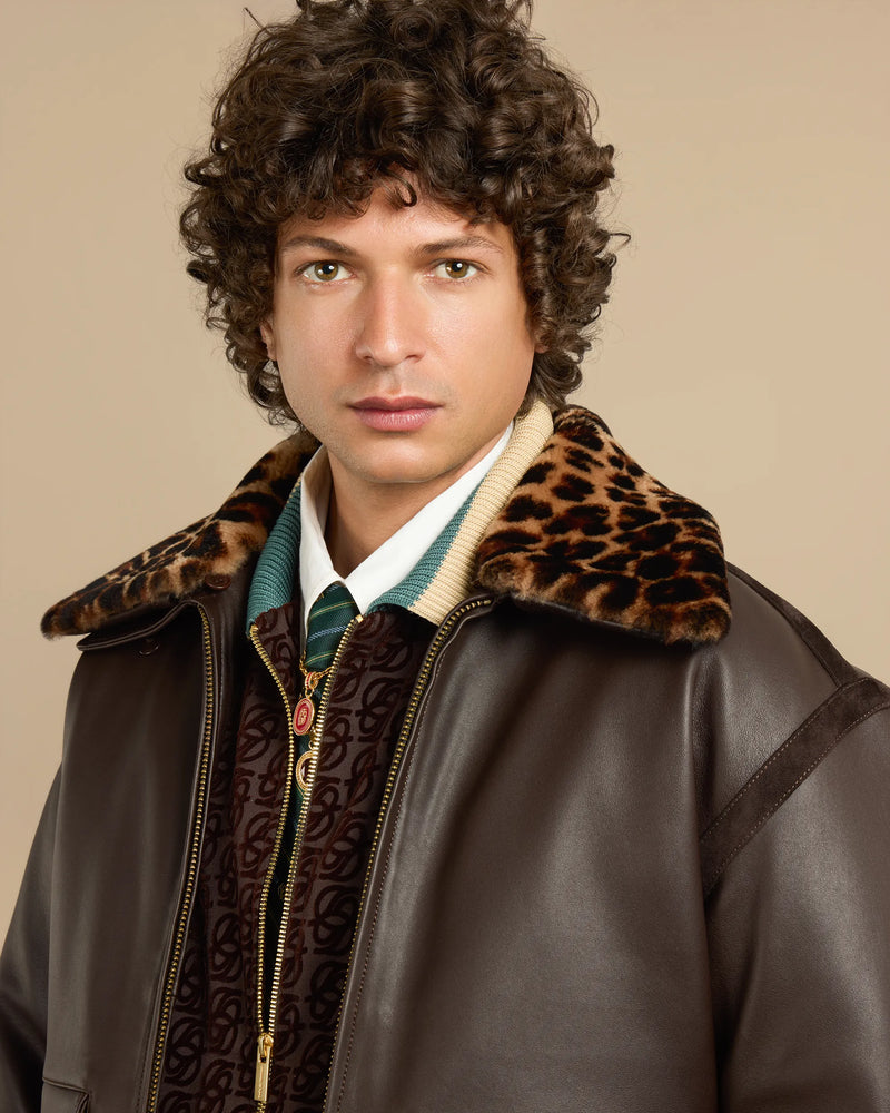 Dark brown monogram jacket – Drôle de Monsieur Dark brown monogram jacket – Drôle de Monsieur
