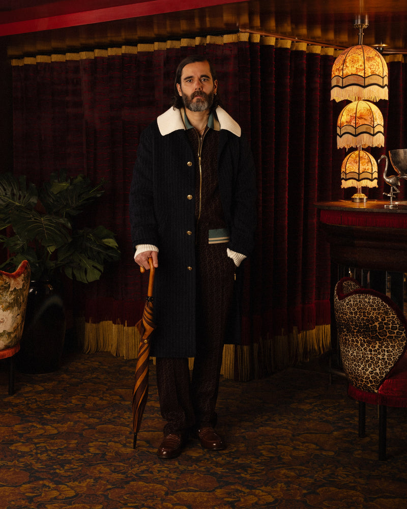 Dark brown monogram jacket – Drôle de Monsieur Dark brown monogram jacket – Drôle de Monsieur