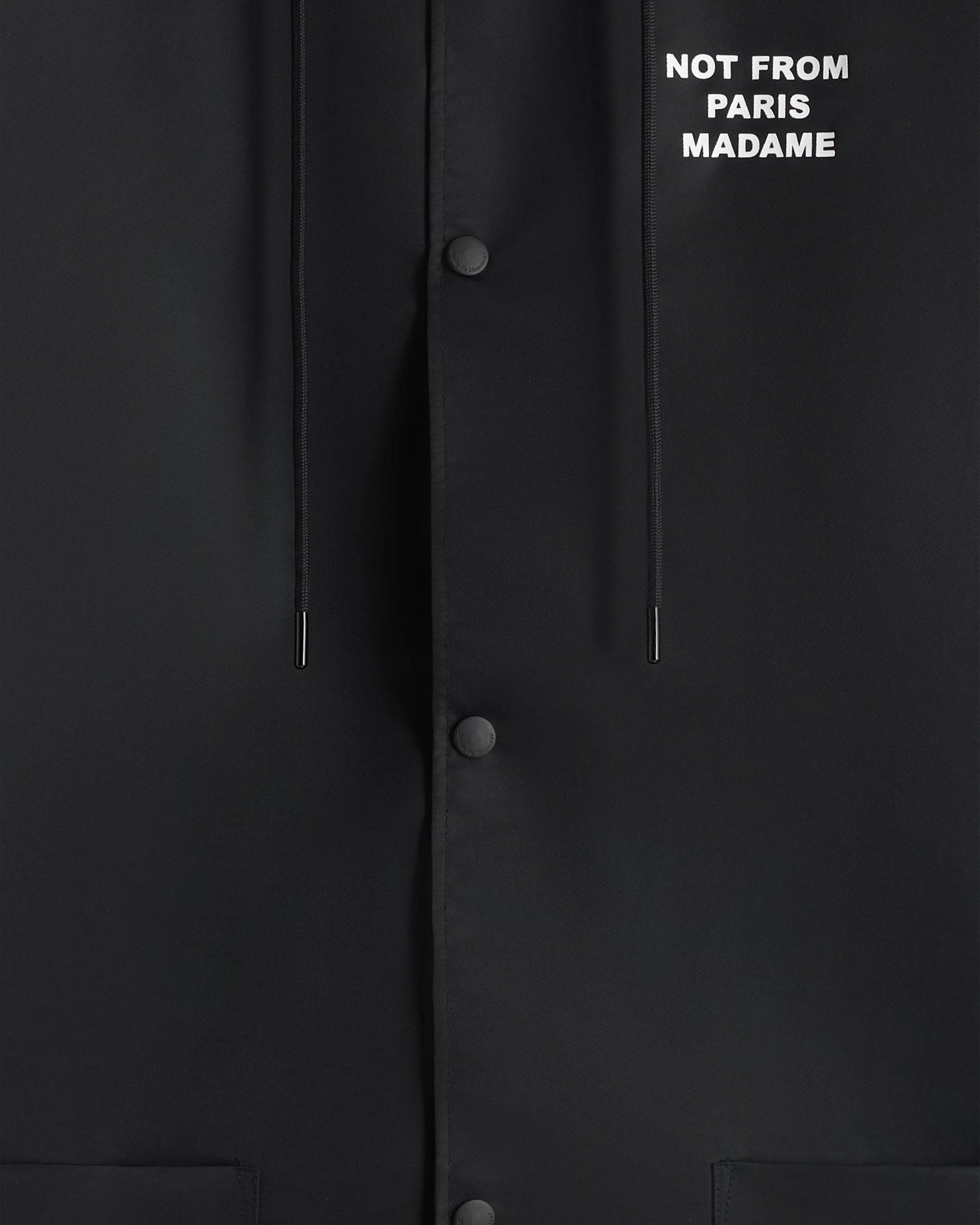 Black Slogan Parka