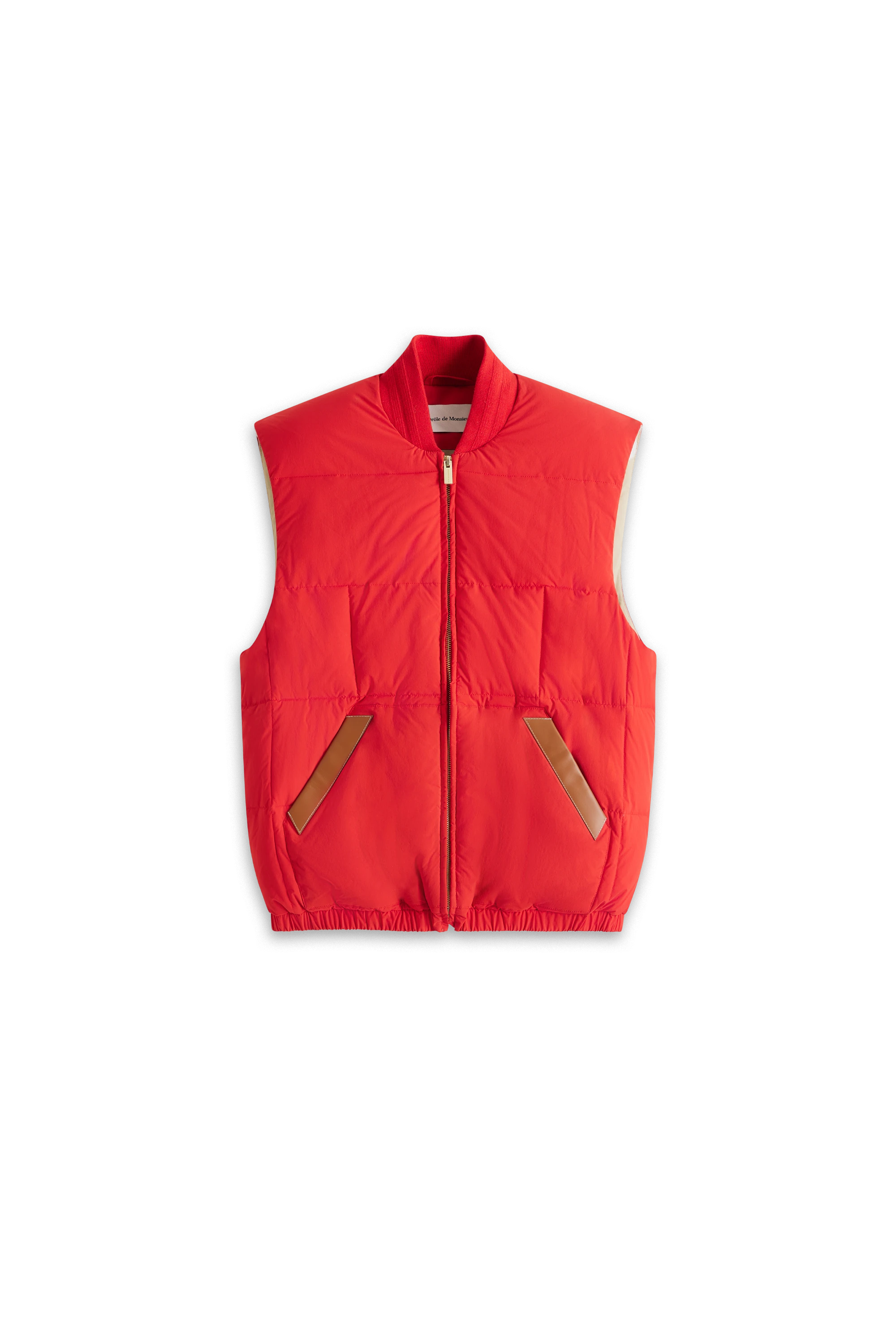 Doudoune sans manche rouge Outlet