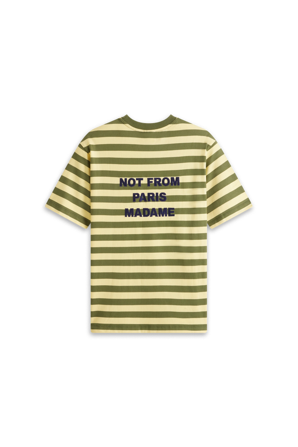 Le T-Shirt Slogan Rayé - image 1