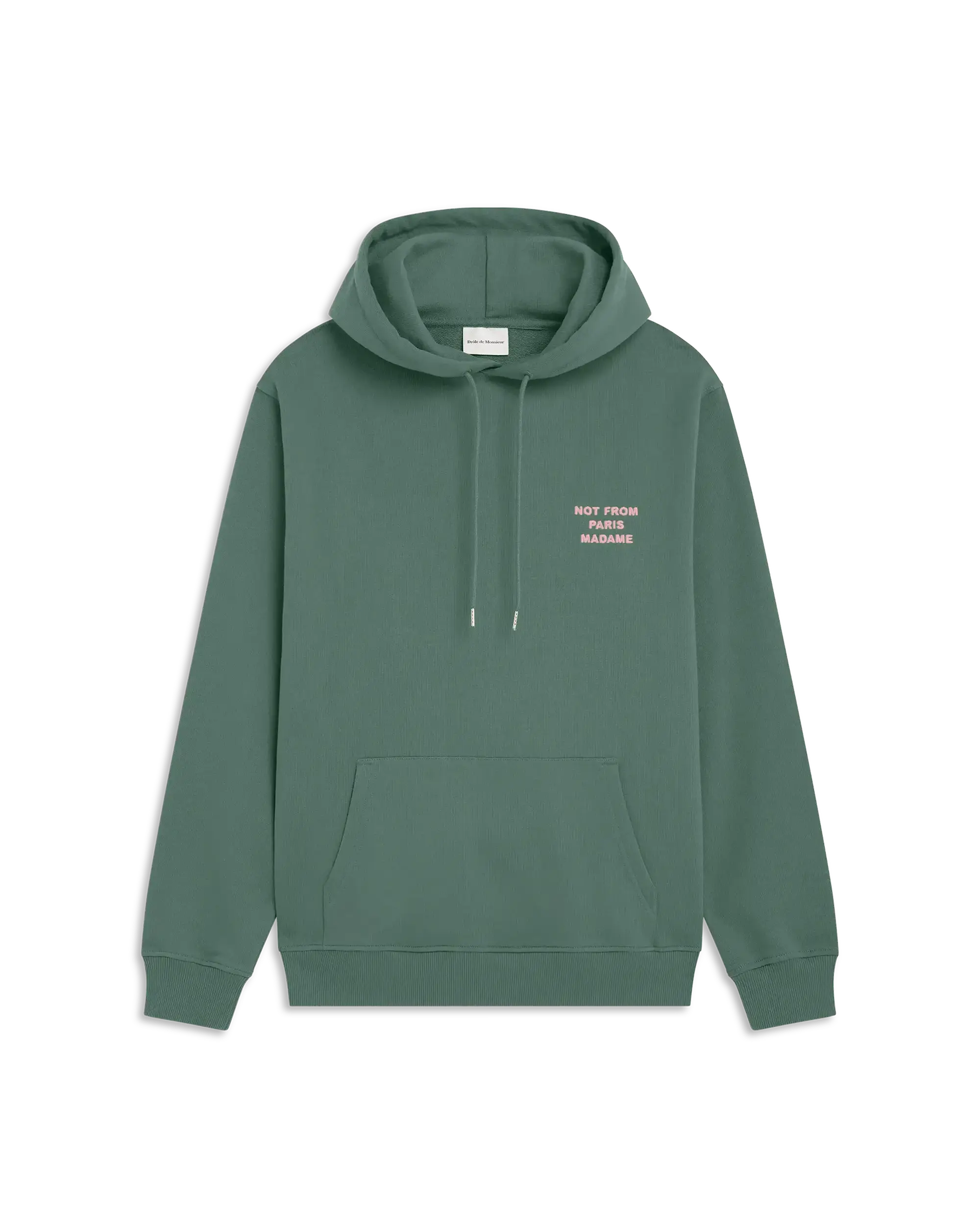 Dark Green Cotton Slogan T-Shirt