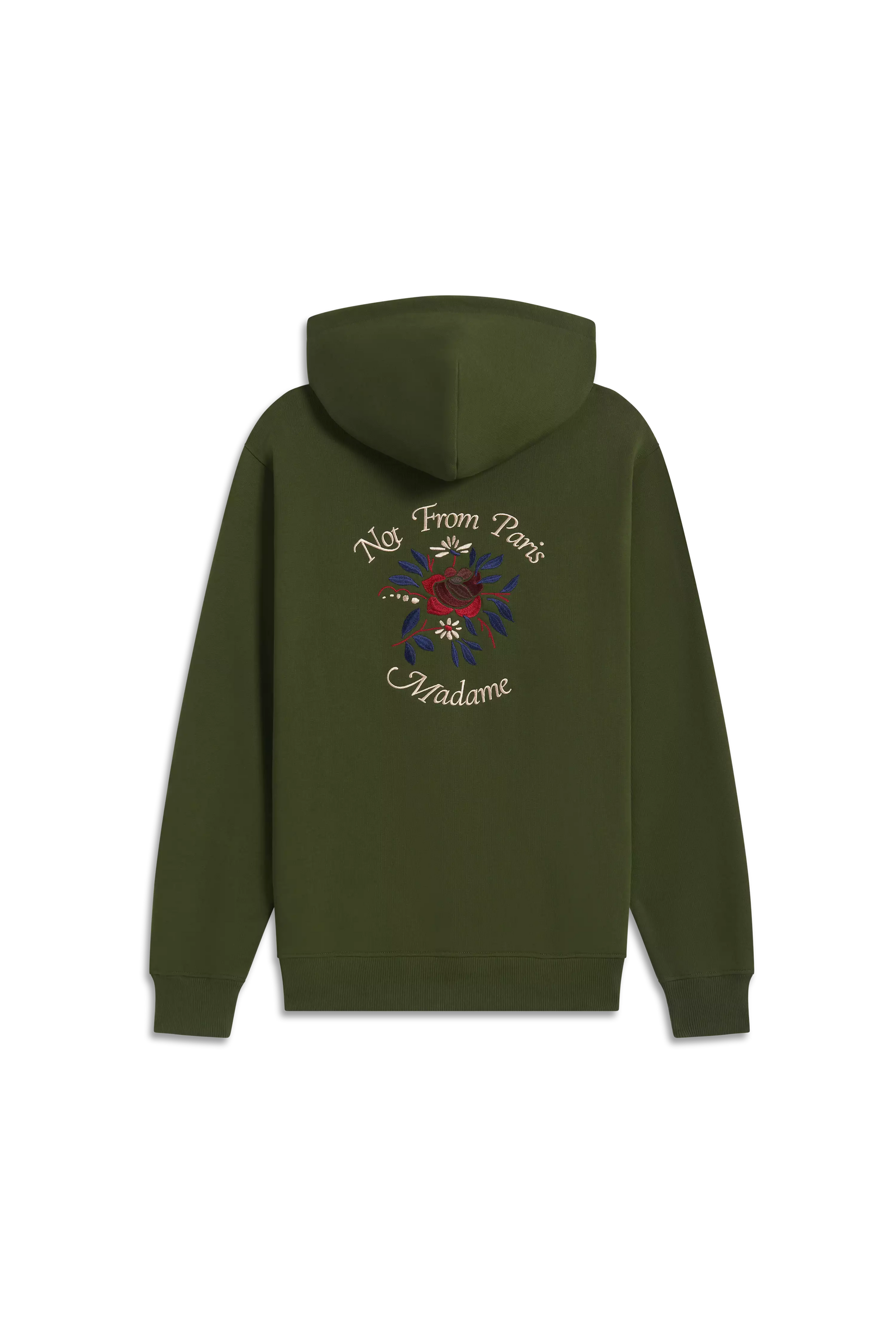 Kaki Cotton Slogan Sweatshirt