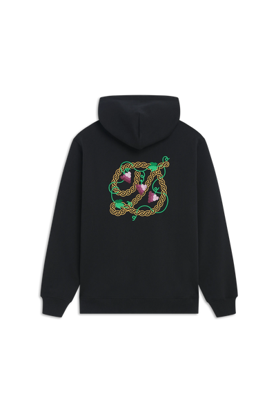 Black Cotton Hoodie