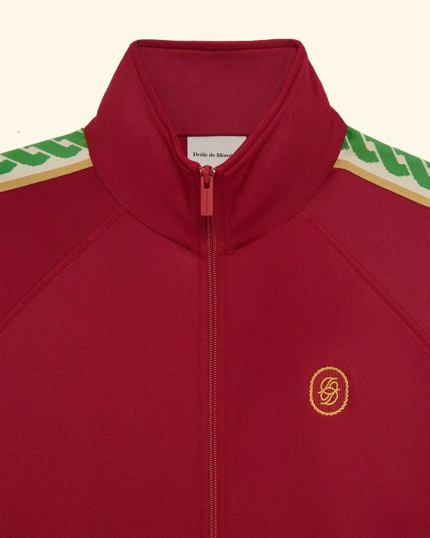 ジャケット DROLE DE MONSIEUR JACKET (T143001ATNP171 CICLAMINO) Dark Red Cotton Track Jacket