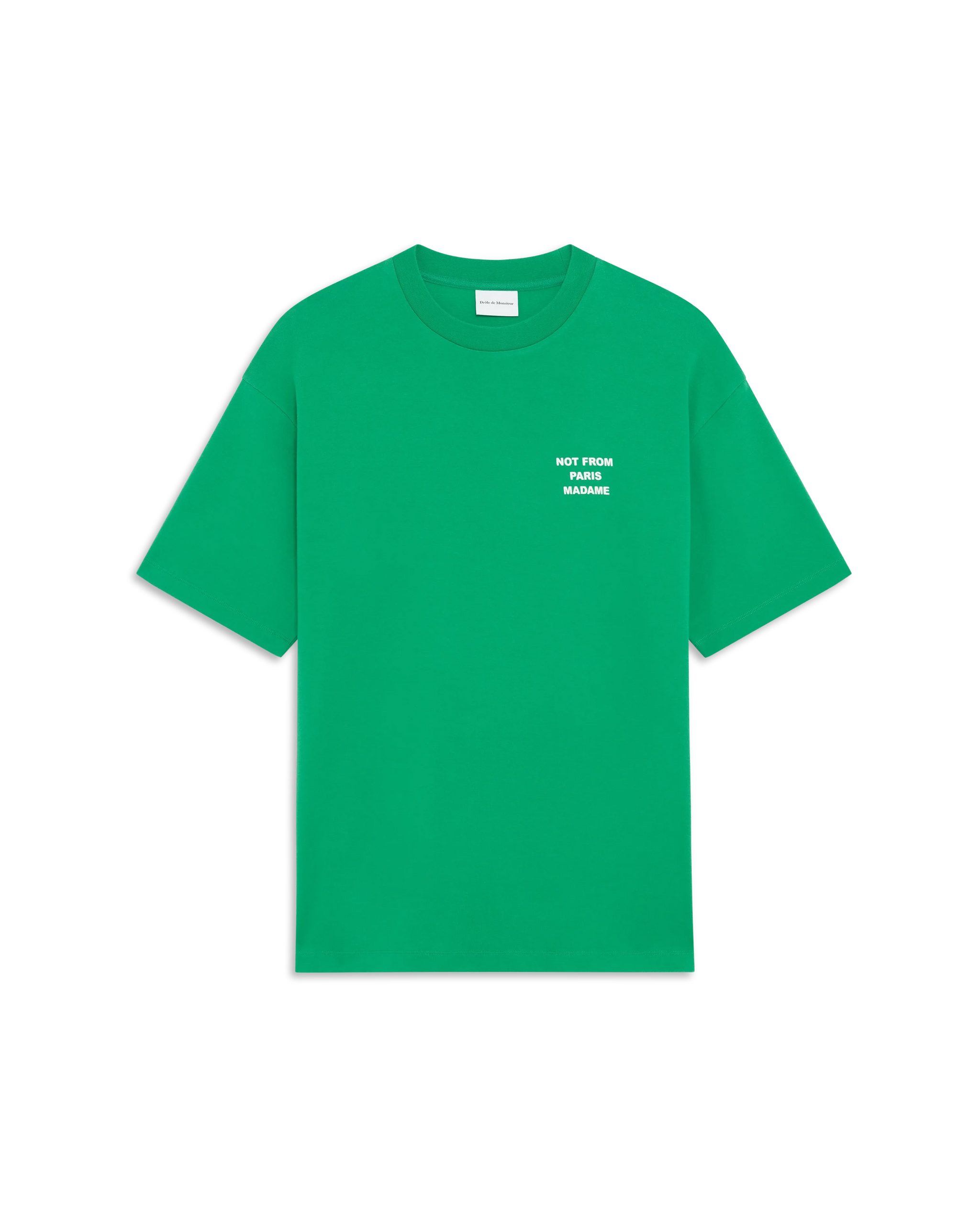 Green Cotton Slogan T-Shirt Green Cotton Slogan T-Shirt