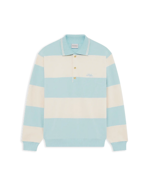 DRÔLE DE MONSIEUR ラガーシャツ Grey Cotton Polo