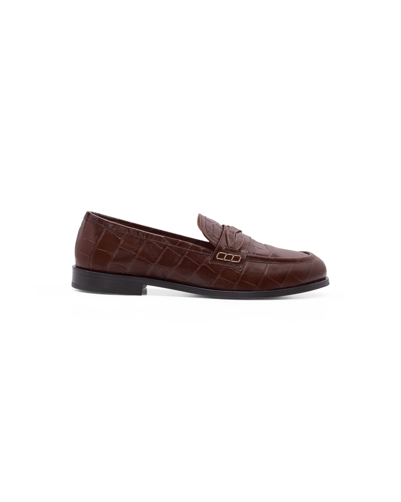Le Mocassin Tresse Croco - Drôle de Monsieur