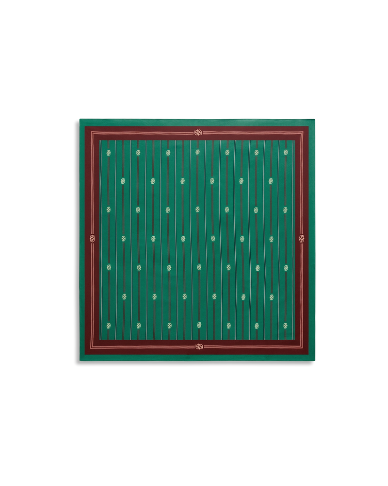 Le Foulard Rayé Monogramme - Drôle de Monsieur