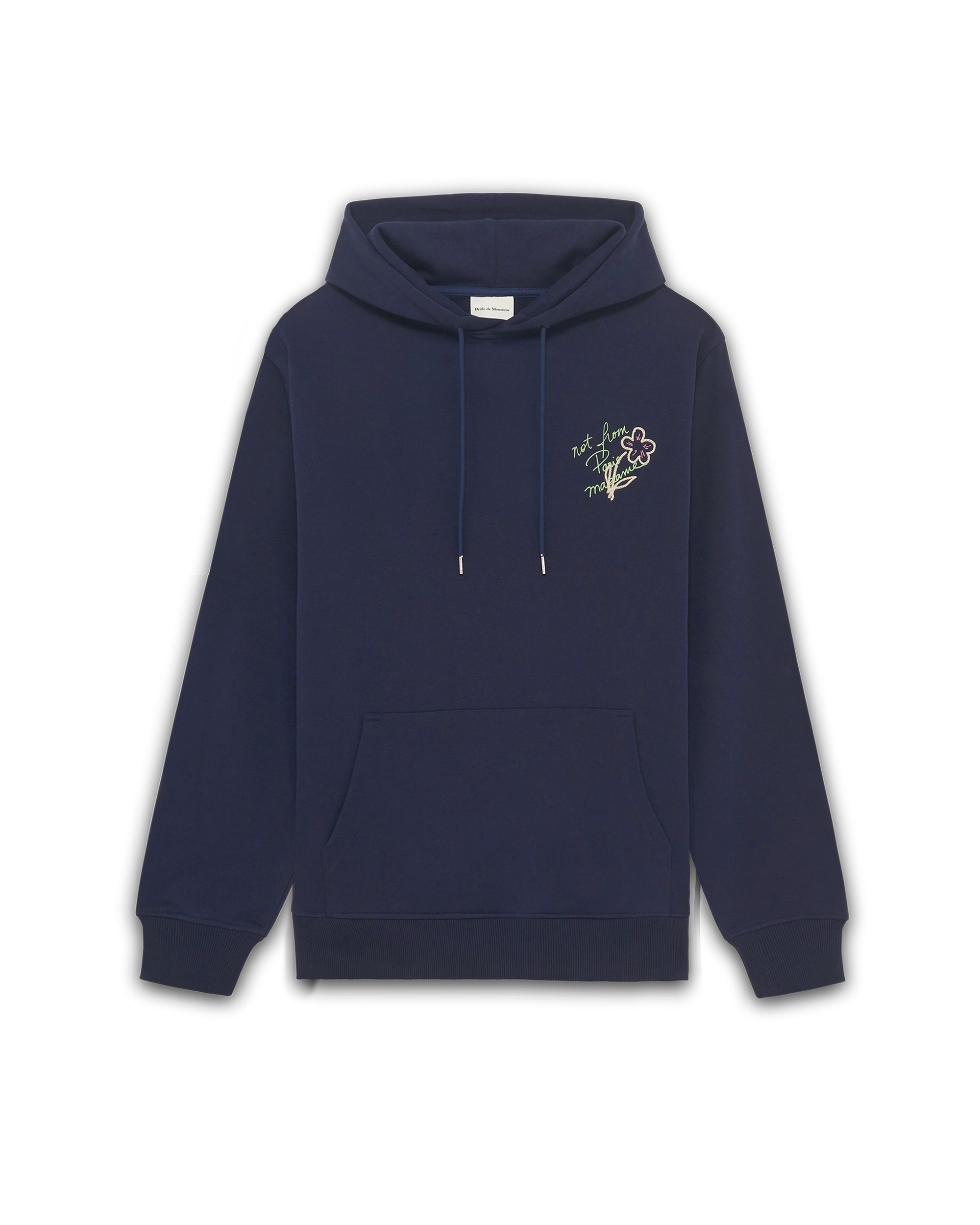 Rust Cotton Slogan Hoodie