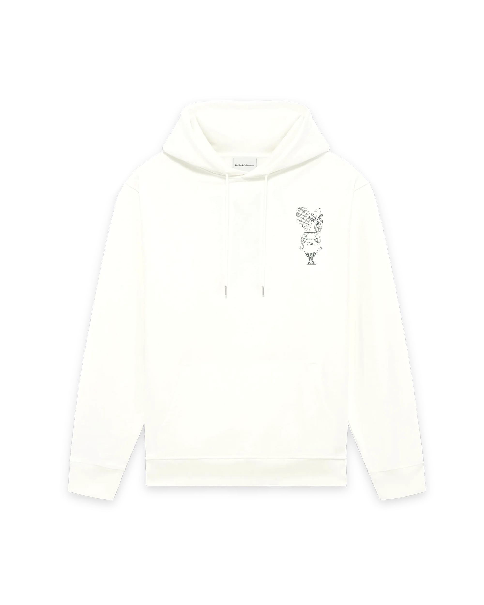 Tシャツ・カットソー DROLE DE MONSIEUR Men Hoodies SW157 CO127OFFWHITE White White Cotton Sport Hoodie