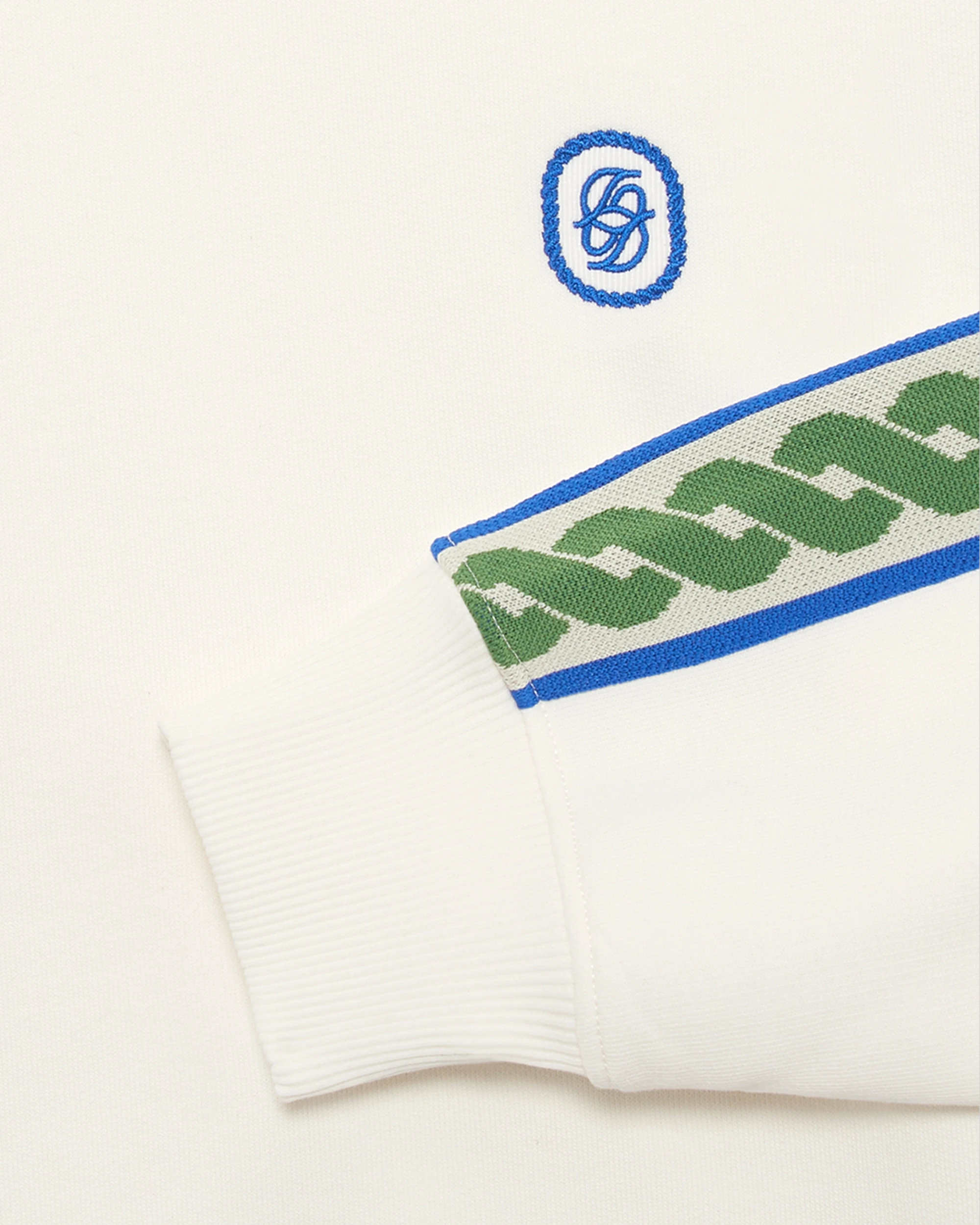 White Cotton Track Jacket