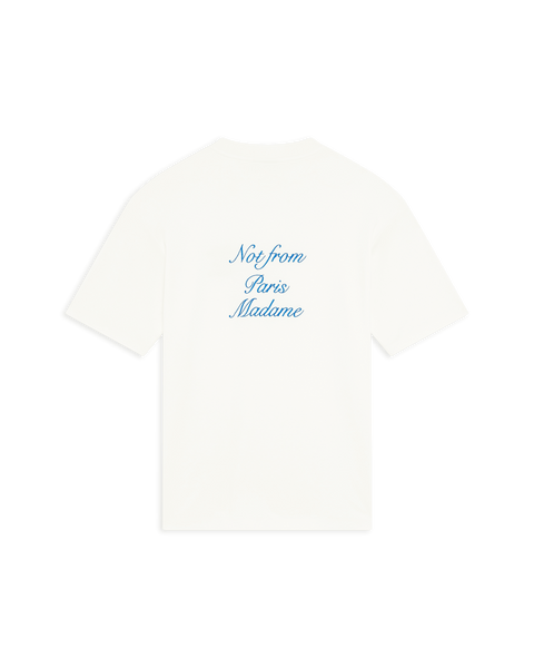 Tシャツ・カットソー Drole de Monsieur Stripe Trim Logo T-Shirt TS146-CO002-FGN Drole de Monsieur Stripe Trim Logo T-Shirt TS146-CO002-FGN
