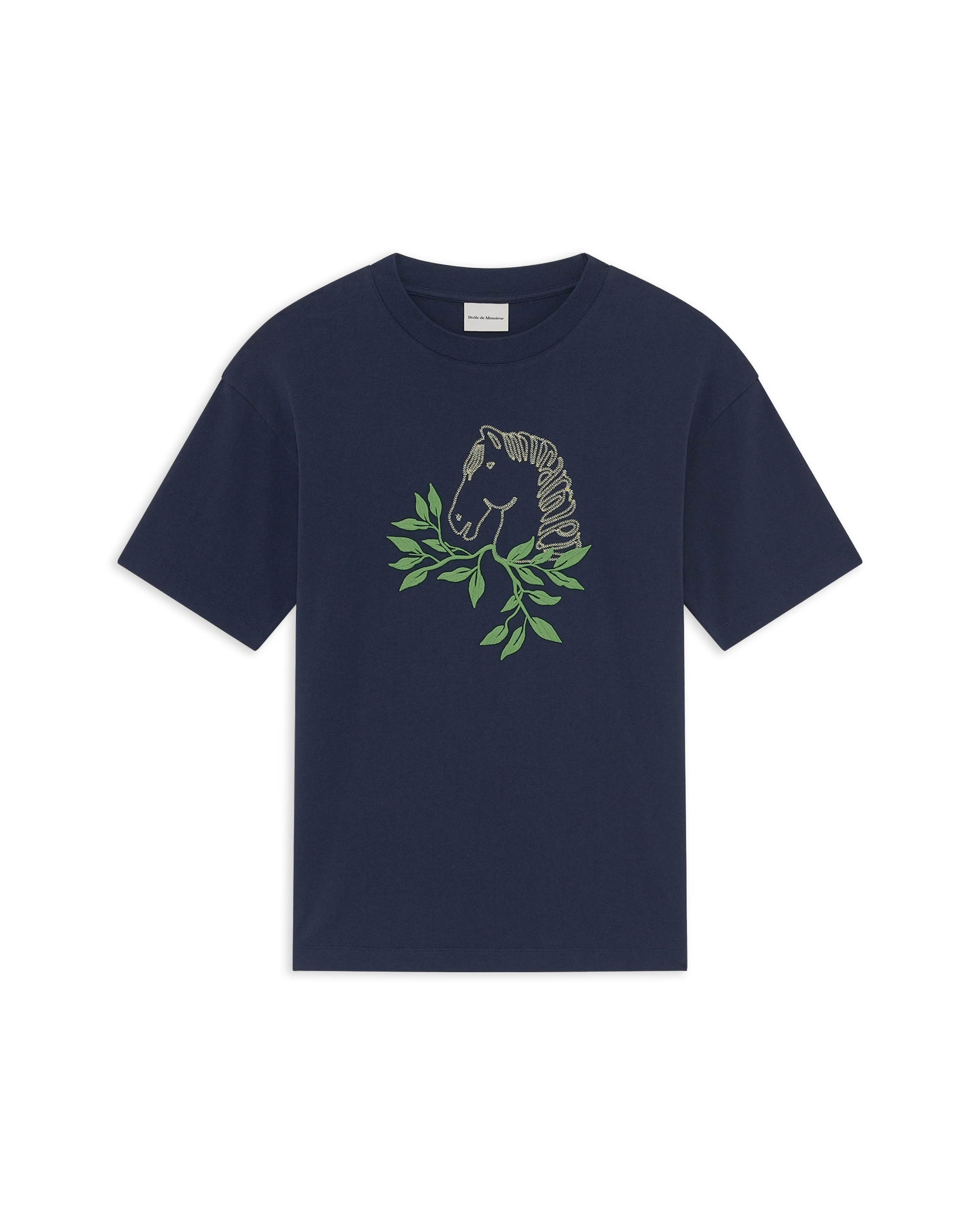 Navy Cotton Polo T-Shirt Navy Cotton Polo T-Shirt