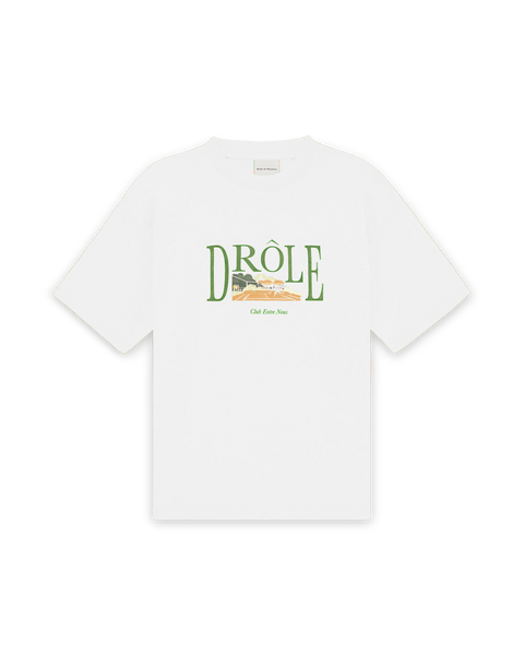 Drole De Monsieur HTS255CO002OW 関税送料込 Drôle de Monsieur Men's T-Shirt White TS251-CO162-OW