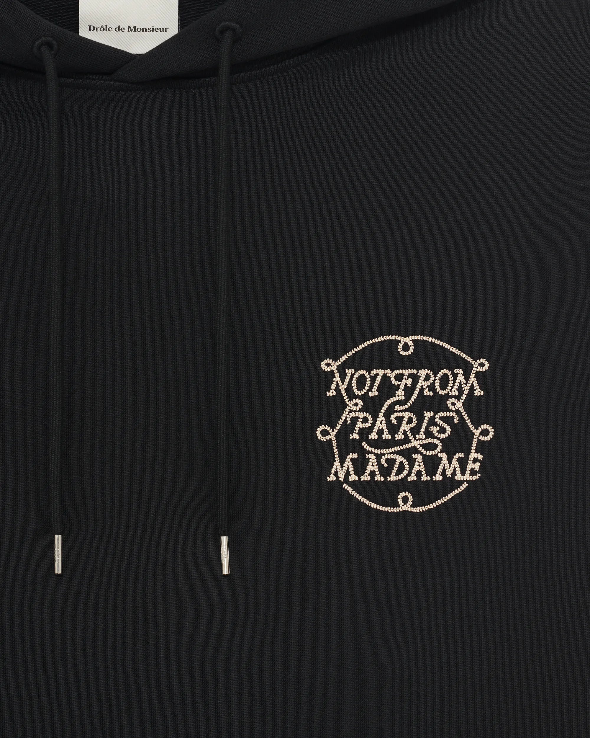 Drole De Monsieur フーディー White Cotton Sport Hoodie