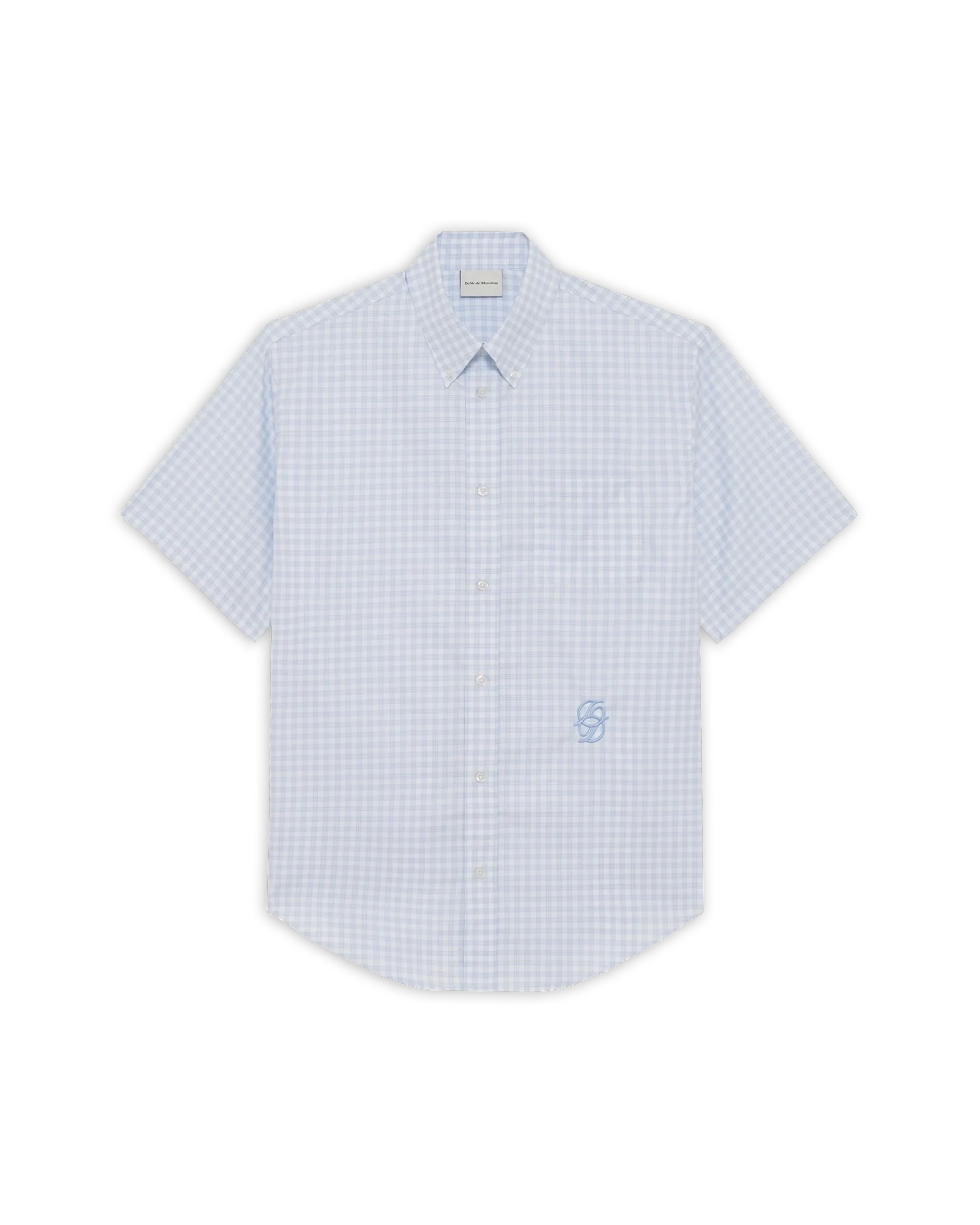 Tシャツ・カットソー DROLE DE MONSIEUR LA CHEMISE BRODEE COUNTRY CLUB Ecru Cotton Embroidered Shirt