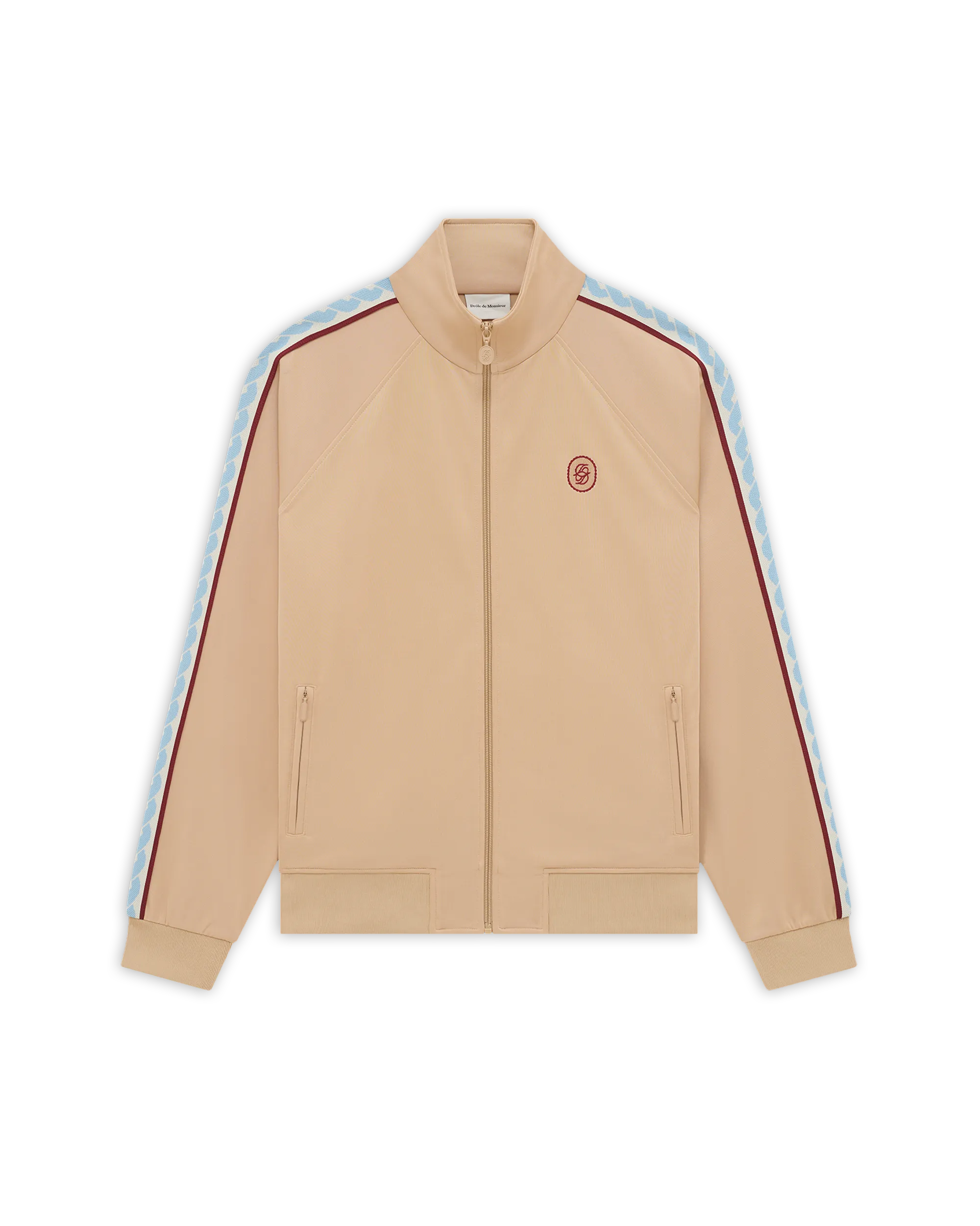 ジャケット DROLE DE MONSIEUR JACKET (T143001ATNP171 CICLAMINO) Dark Red Cotton Track Jacket