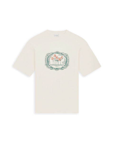 Tシャツ・カットソー DROLE DE MONSIEUR Men T Shirts TS262 CO167OW White Le T-Shirt Plateau