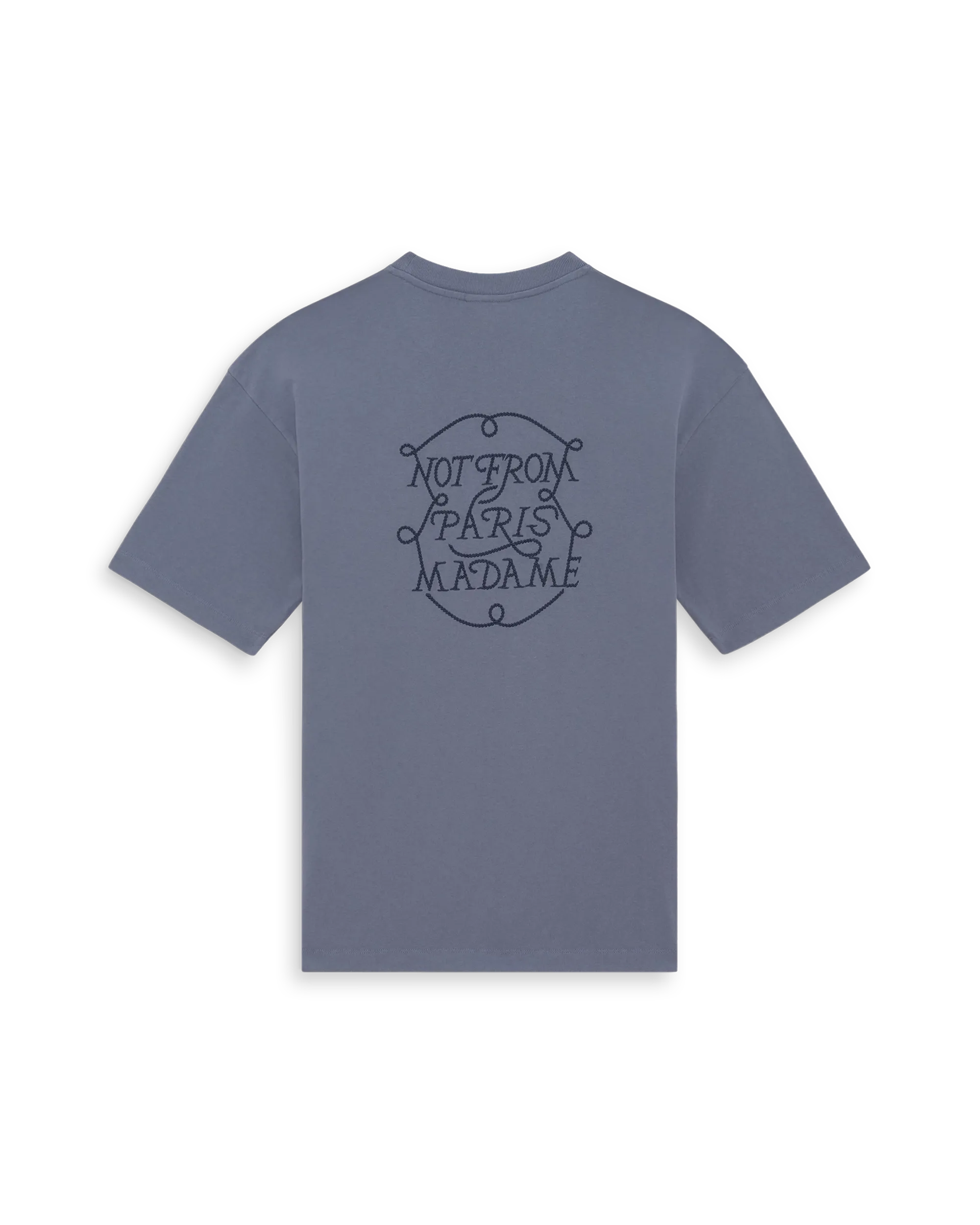 Drole De Monsieur HTS264CO002BL 関税送料込 Le T-Shirt Slogan Vignes