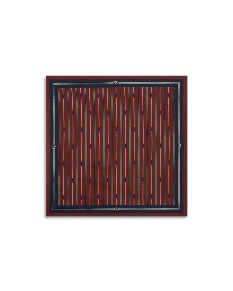 Le Foulard Rayure Monogramme - Drôle de Monsieur