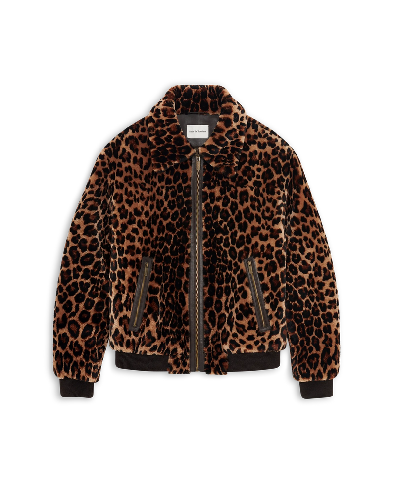 Le Blouson Fourrure Léopard - Drôle de Monsieur Le Blouson Fourrure Léopard - Drôle de Monsieur