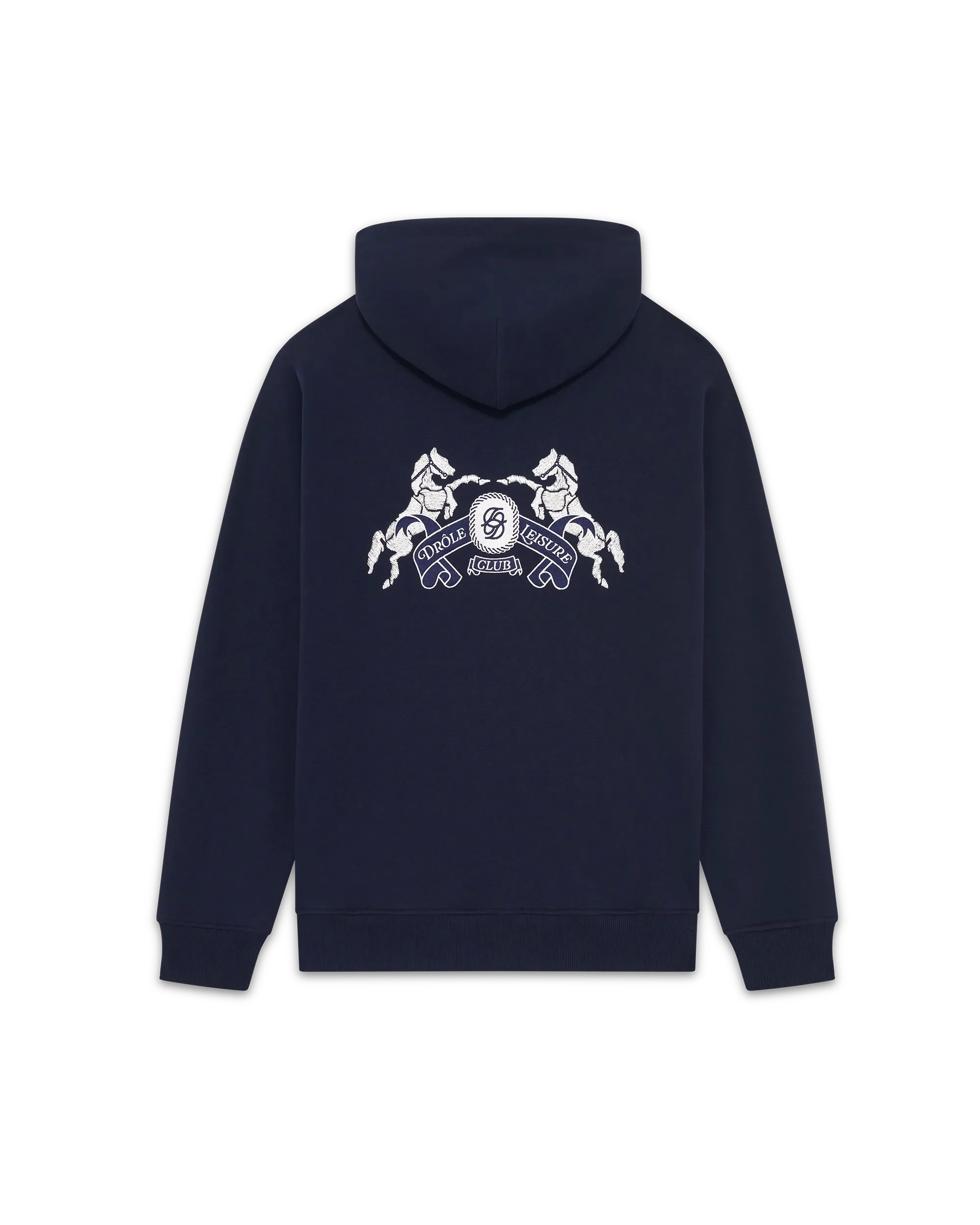 パーカー・フーディ DROLE DE MONSIEUR FW25 HOODIE (HO161 CO127BLACK) Black Cotton Slogan Hoodie