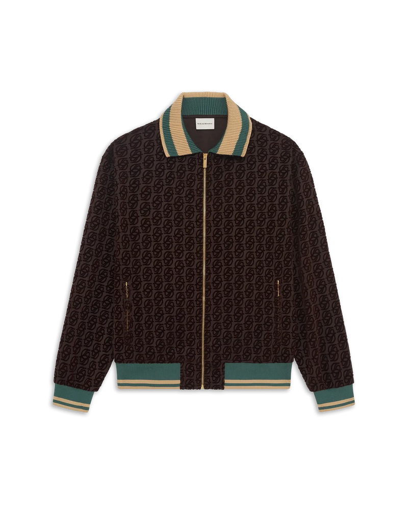 Dark brown monogram jacket – Drôle de Monsieur Dark brown monogram jacket – Drôle de Monsieur