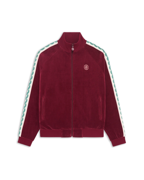 Burgundy tracksuit jacket – Drôle de Monsieur