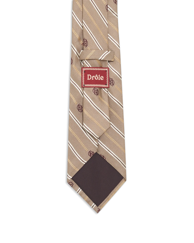 La Cravate Rayure Monogramme - Drôle de Monsieur - 3