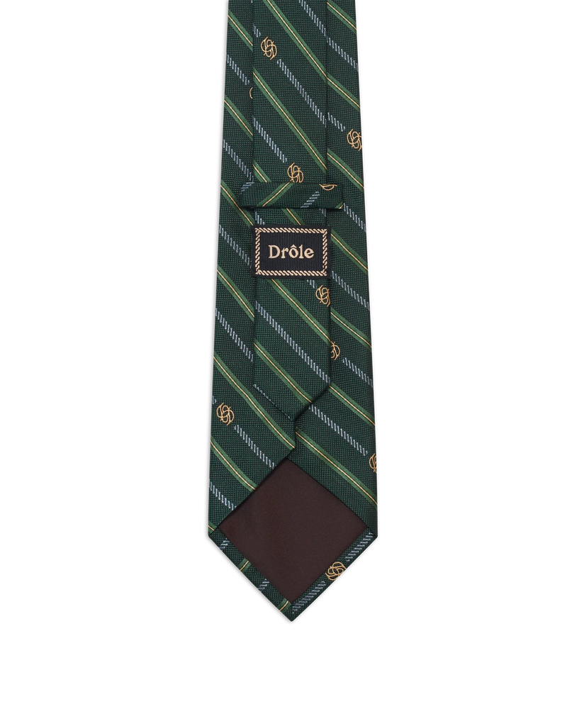 La Cravate Rayure Monogramme - Drôle de Monsieur - 3