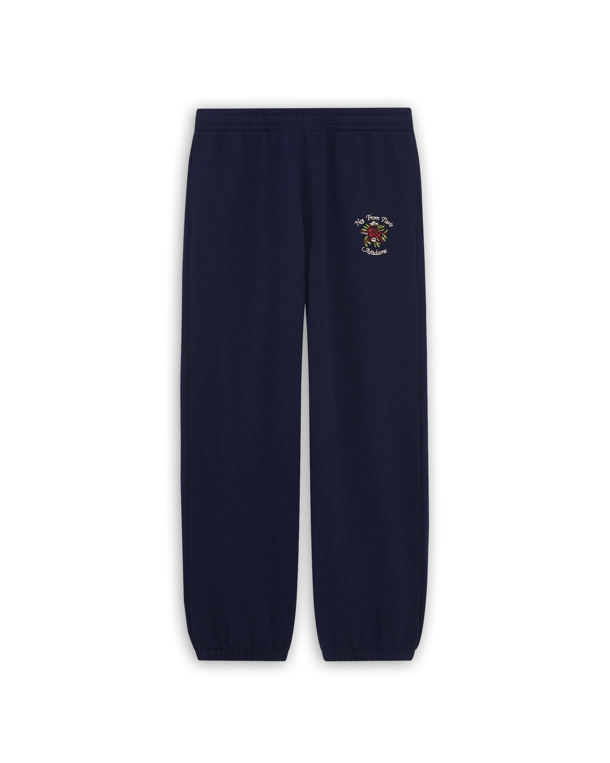 Not from Paris Madame jogging in navy blue cotton – Drôle de Monsieur