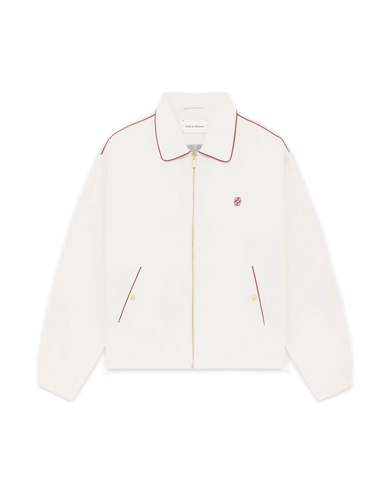 Beige cotton bomber jacket – Drôle de Monsieur Beige cotton bomber jacket – Drôle de Monsieur