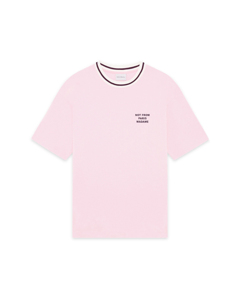Drôle de Monsieur Slogan Sport T-Shirt Lichtblauw Drôle de Monsieur Slogan Sport T-Shirt Lichtblauw
