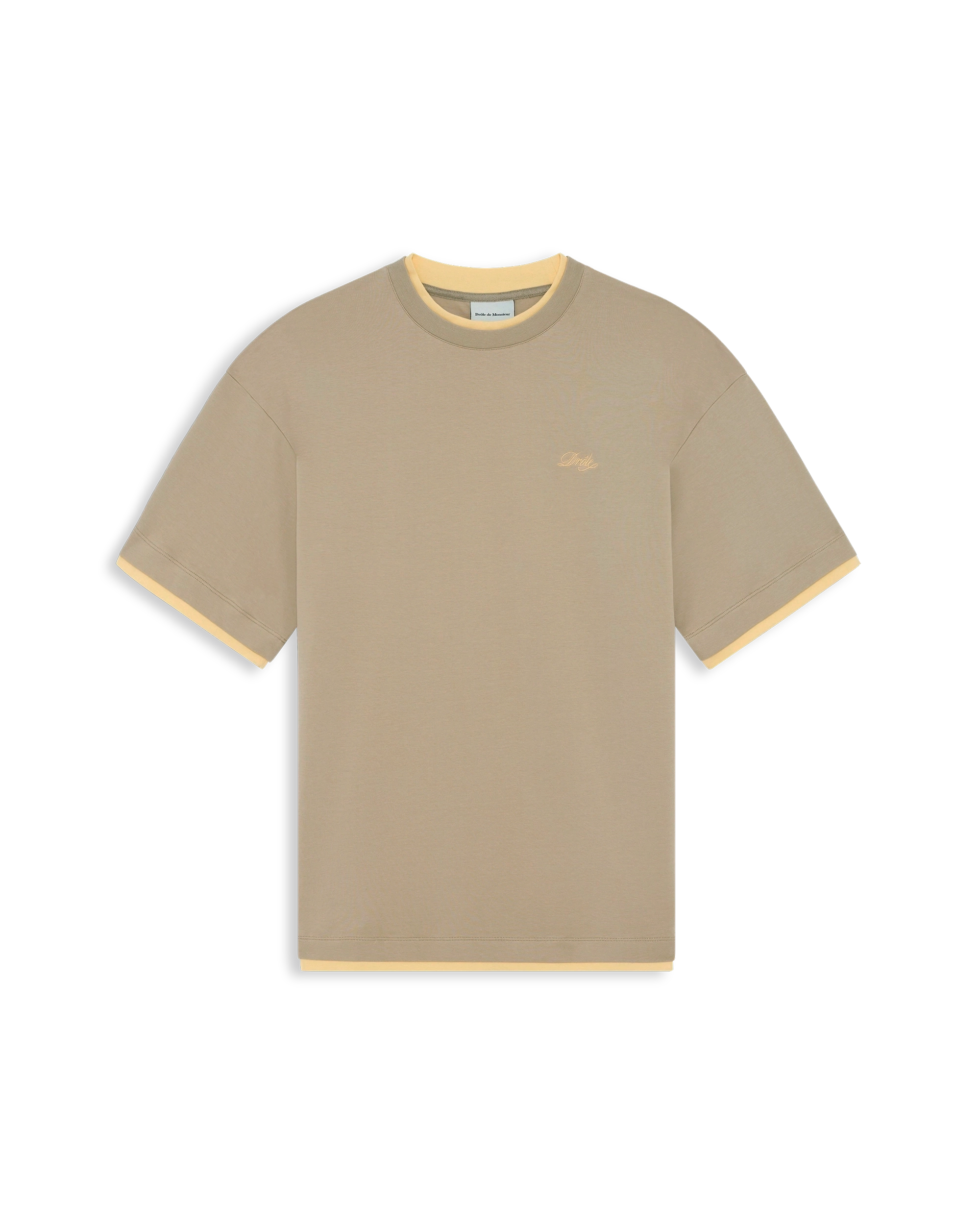 Beige cotton t-shirt – Drôle de Monsieur