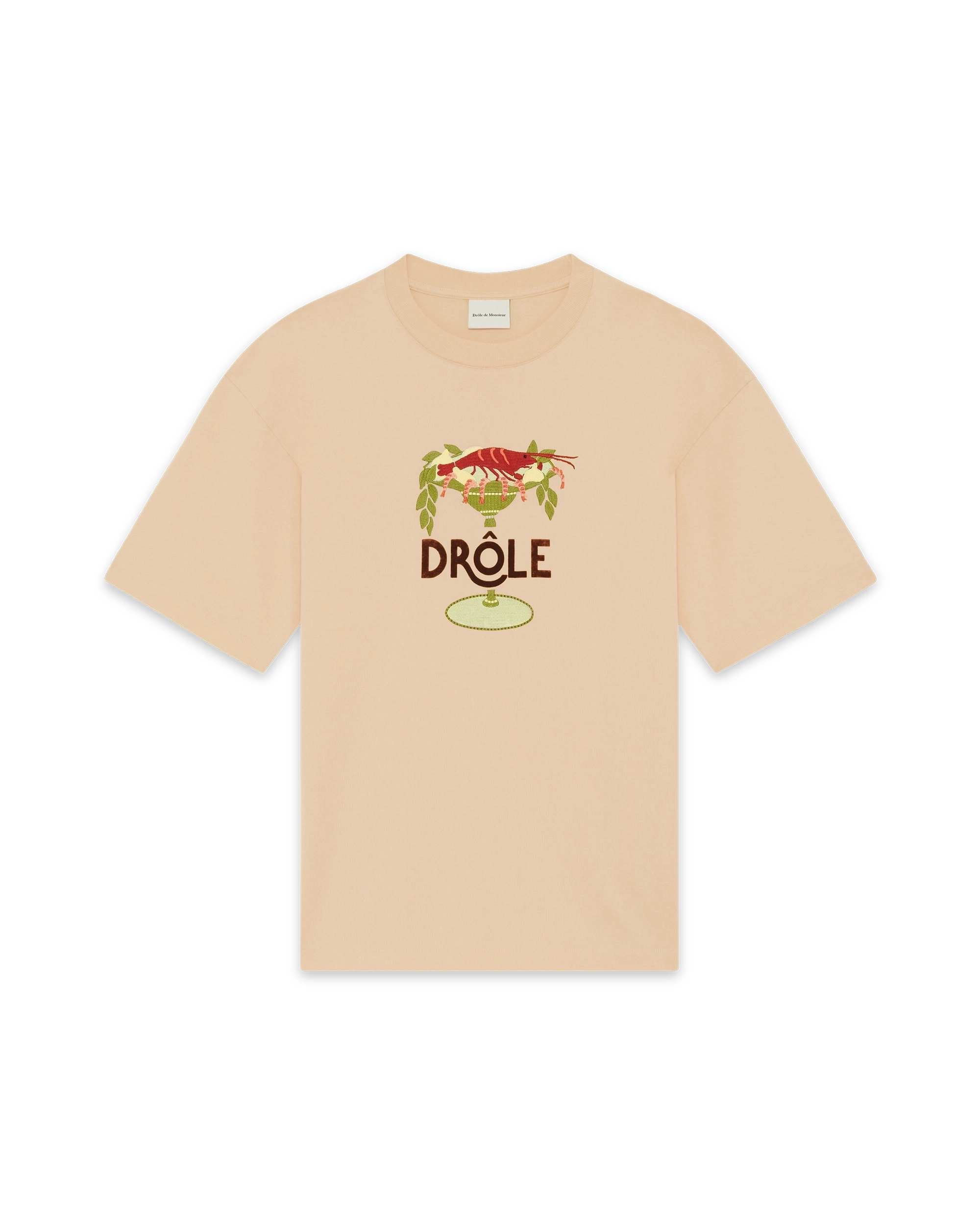 Beige lobster cup t-shirt – Drôle de Monsieur