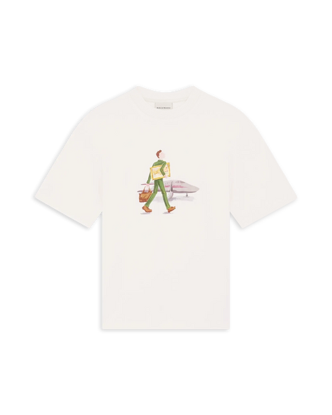 drole de monsieur tシャツ White printed cotton t-shirt – Drôle de Monsieur