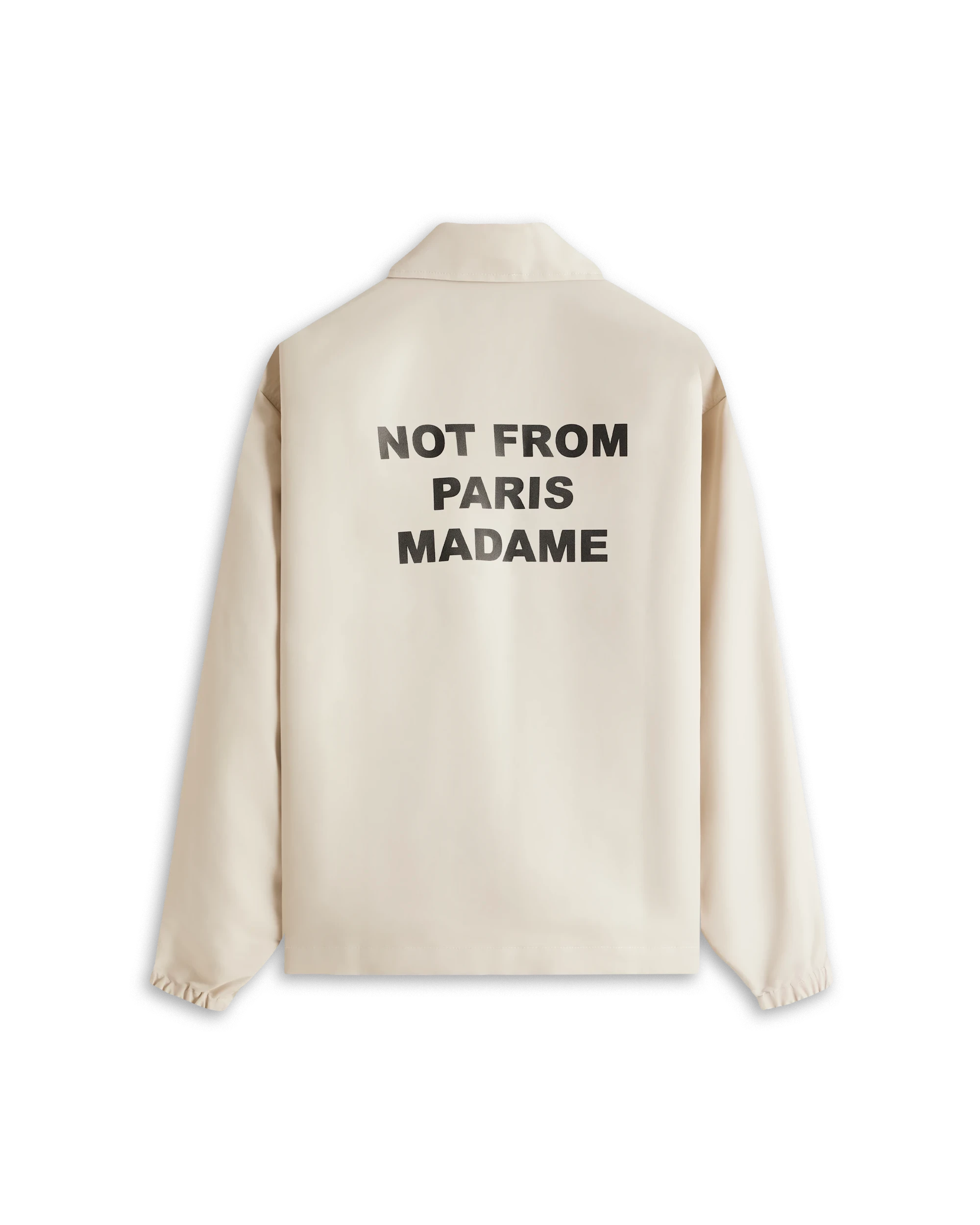 【DROLE DE MONSIEUR】 NFPM PRINTED HOODIE CREAM Drôle de Monsieur Classic NFPM Hoodie Beige at CareOfCarl.com