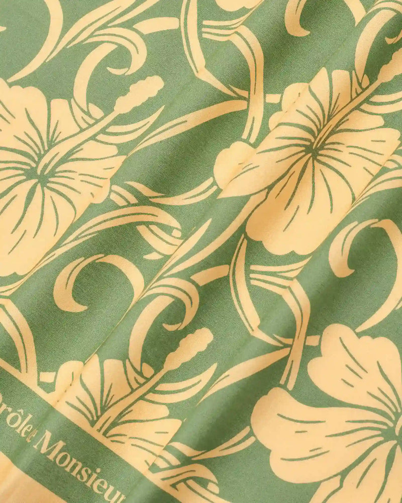 Foulard Monogramme Hibiscus - Drôle de Monsieur - 2