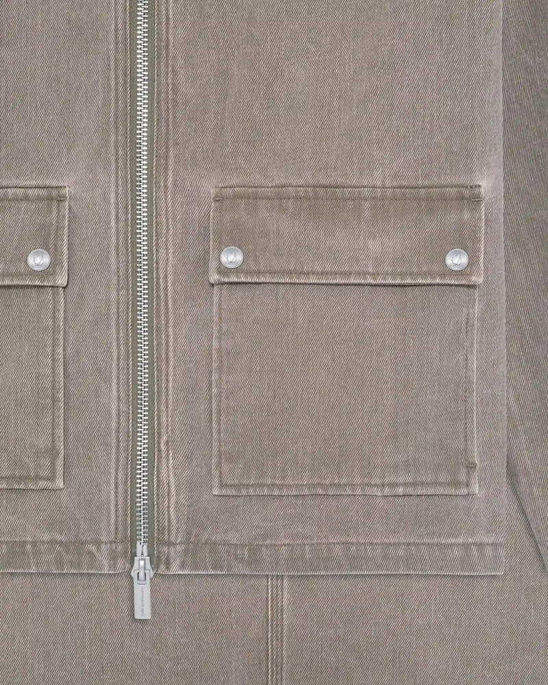 Washed Zipped Denim Jacket - Drôle de Monsieur - 2