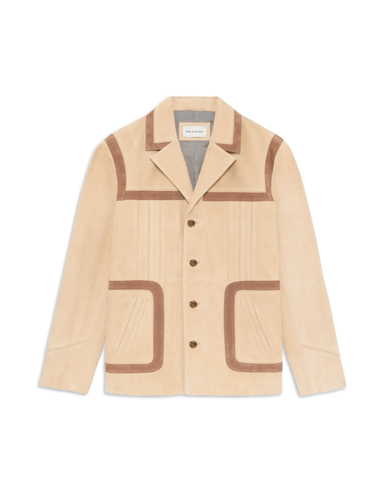 Suede Leather Safari Jacket - Drôle de Monsieur - 1