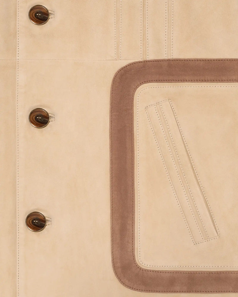 Suede Leather Safari Jacket - Drôle de Monsieur - 2